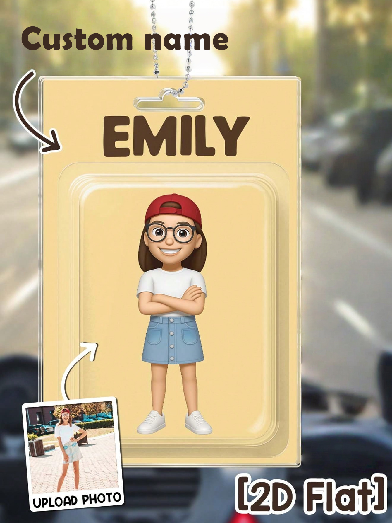 Personalized 2D Character Toy Charm